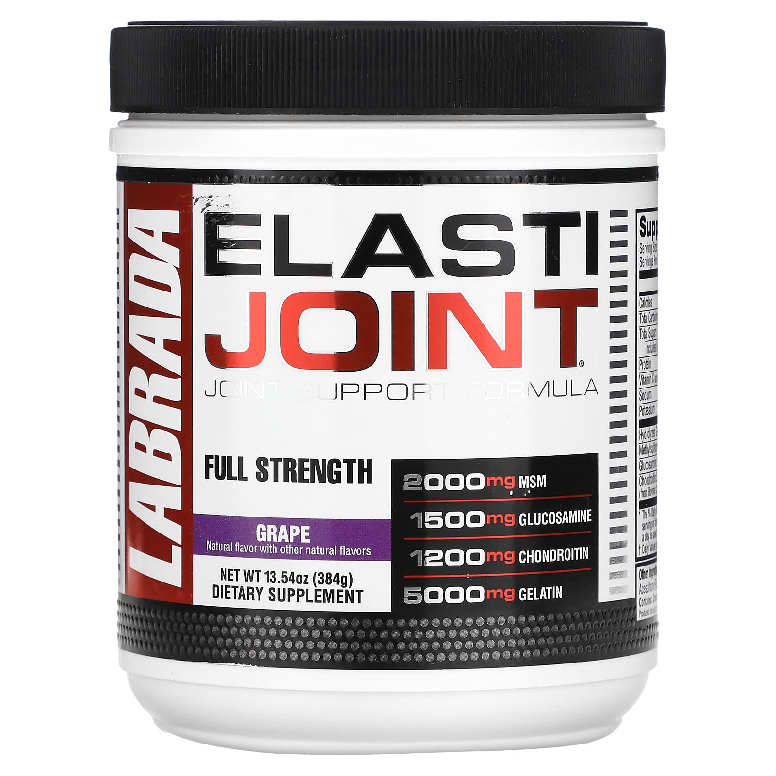Labrada Nutrition, ElastiJoint, Joint Support Formula, Grape Flavor, 13.54 oz (384 g)
Labrada Nutrition, ElastiJoint, Joint Support Formula, Grape Flavor, 13.54 oz (384 g)