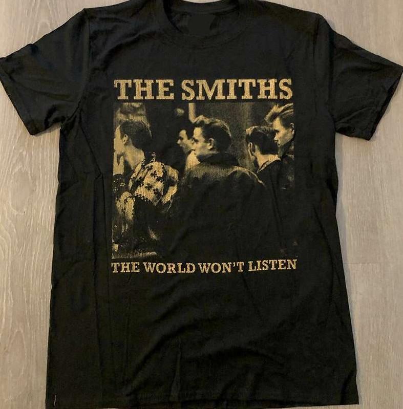 The Smiths Band The World Won#039;t Listed Tshirt size S5XL Unisex T-Shirt XXXL
The Smiths Band The World Won#039;t Listed Tshirt size S5XL Unisex T-Shirt XXXL