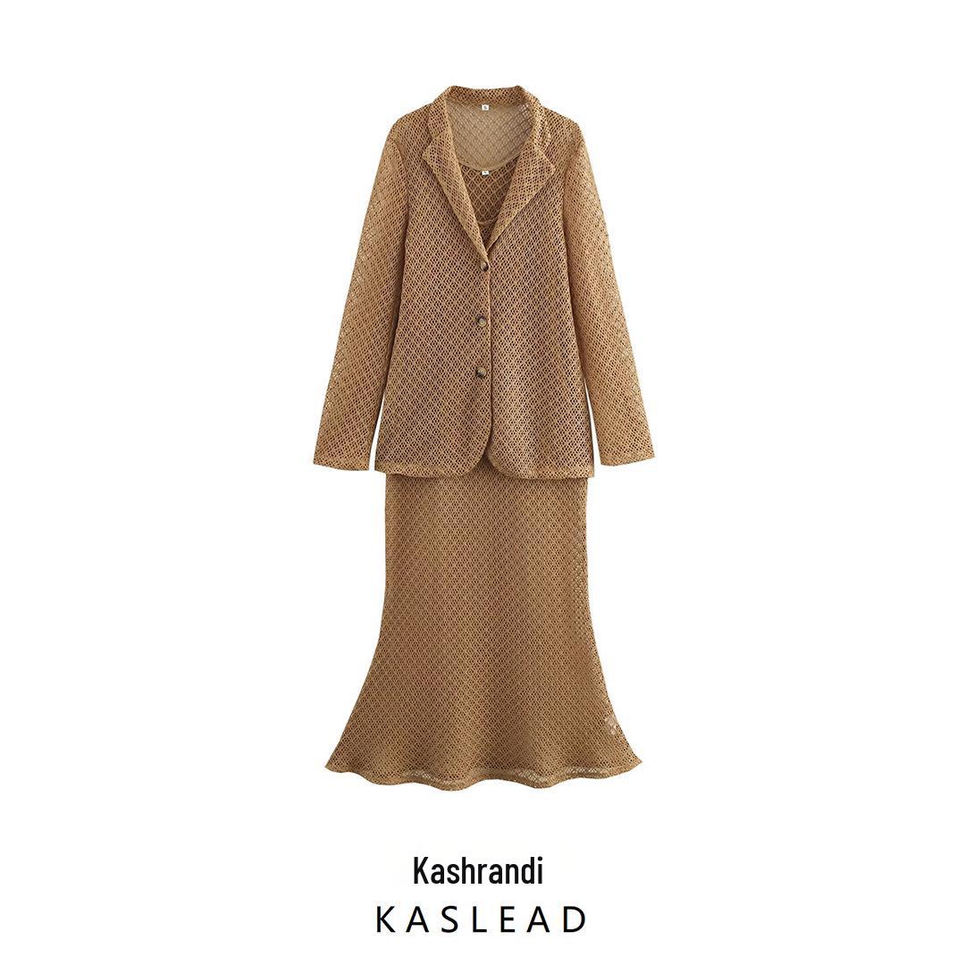 Spring 2025 Women s European & American Style Knitted Hollow-Out Suit & Dress Set Large
Spring 2025 Women s European & American Style Knitted Hollow-Out Suit & Dress Set Large