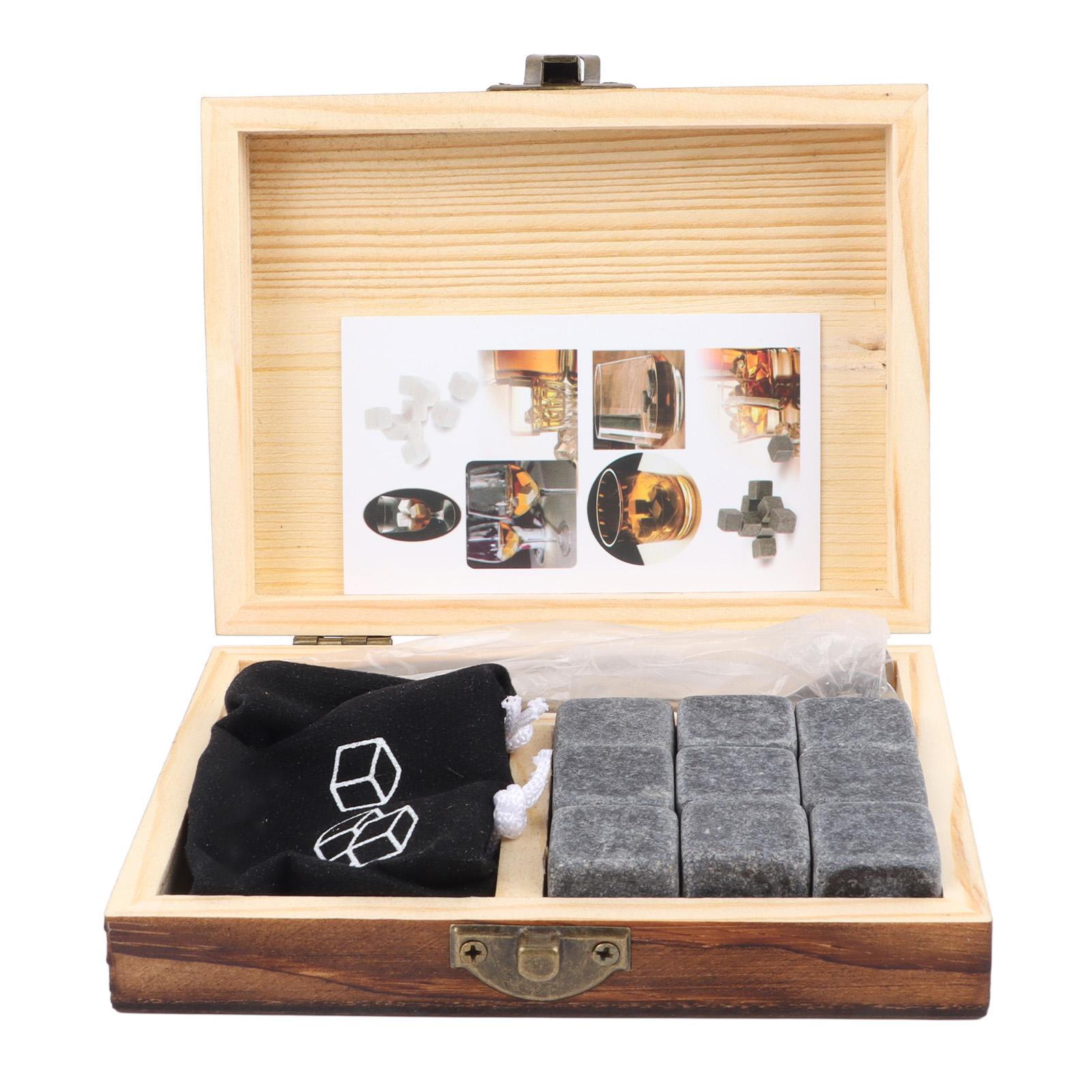 Whiskey Stone Black Multifunctional Portable Chilling Cooler Rocks with Tweezers Storage Box For Drinking Gift
Whiskey Stone Black Multifunctional Portable Chilling Cooler Rocks with Tweezers Storage Box For Drinking Gift