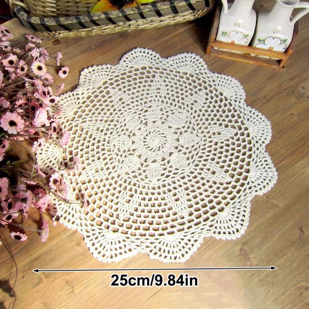 New Round Crochet Doilies Crochet Cotton 35/40CM Cotton Doilies Table Mats
New Round Crochet Doilies Crochet Cotton 35/40CM Cotton Doilies Table Mats