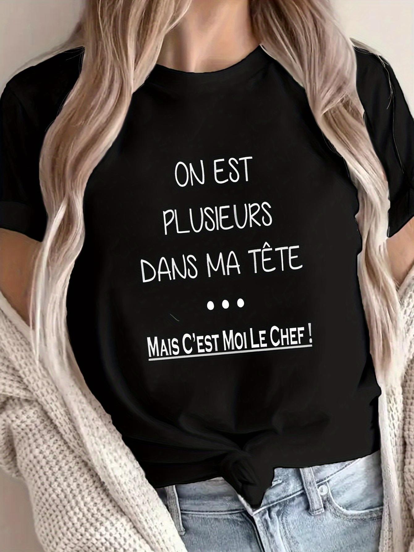 Casual Short-Sleeve Crew Neck T-Shirt Featuring a Fun French Complaint Print, Perfect for Spring And Summer, Designed for Women 5XL різнокольоровий
Casual Short-Sleeve Crew Neck T-Shirt Featuring a Fun French Complaint Print, Perfect for Spring And Summer, Designed for Women 5XL різнокольоровий
