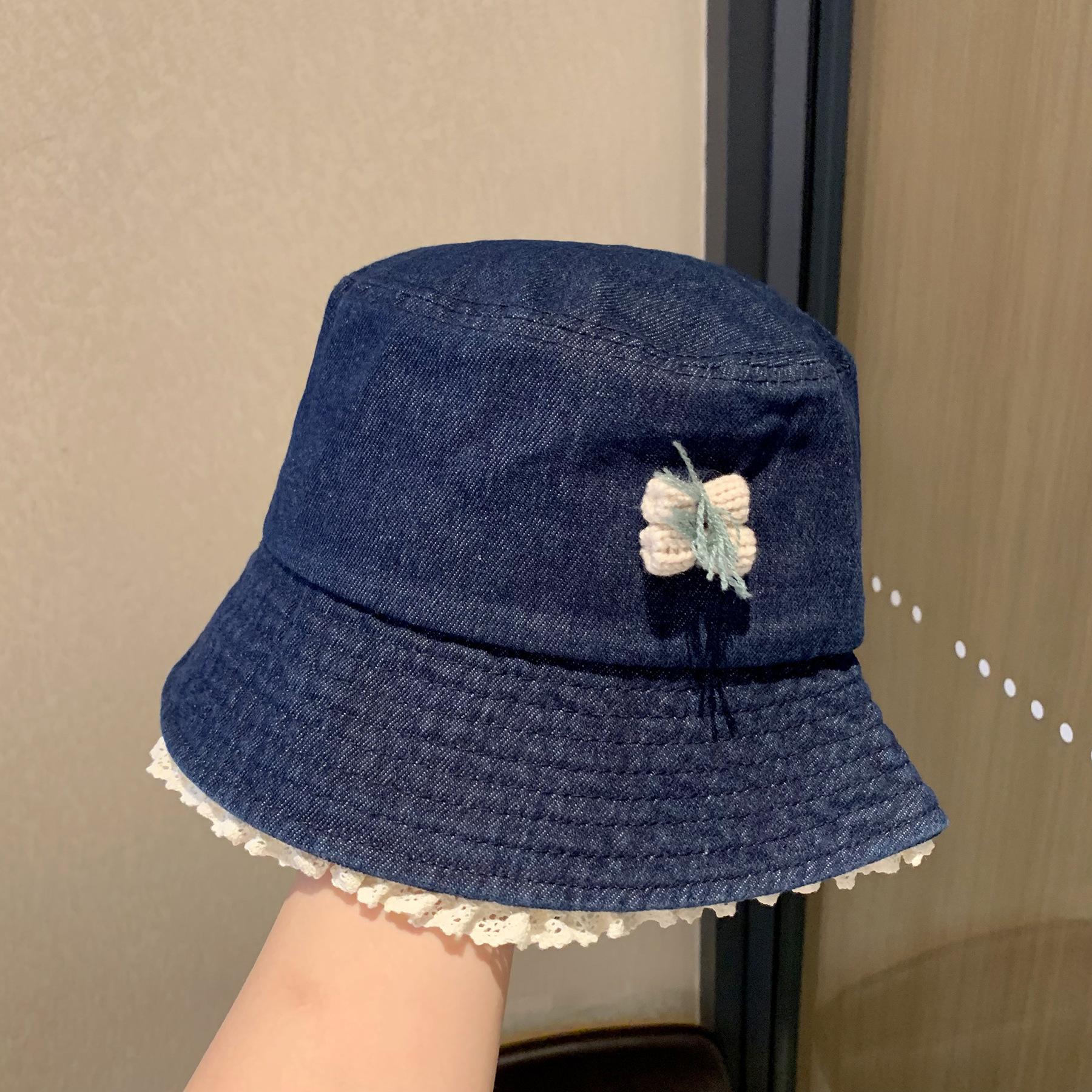 Denim Lace Trim Bucket Hat with Cherry Decor – Kawaii Japanese Style Sun Hat M(56-58cm) темно-синього кольору
Denim Lace Trim Bucket Hat with Cherry Decor – Kawaii Japanese Style Sun Hat M(56-58cm) темно-синього кольору