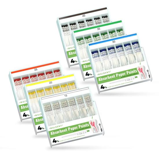 Waldent Бумажные штифты 6% (Отмеченная длина)
Waldent Бумажные штифты 6% (Отмеченная длина)