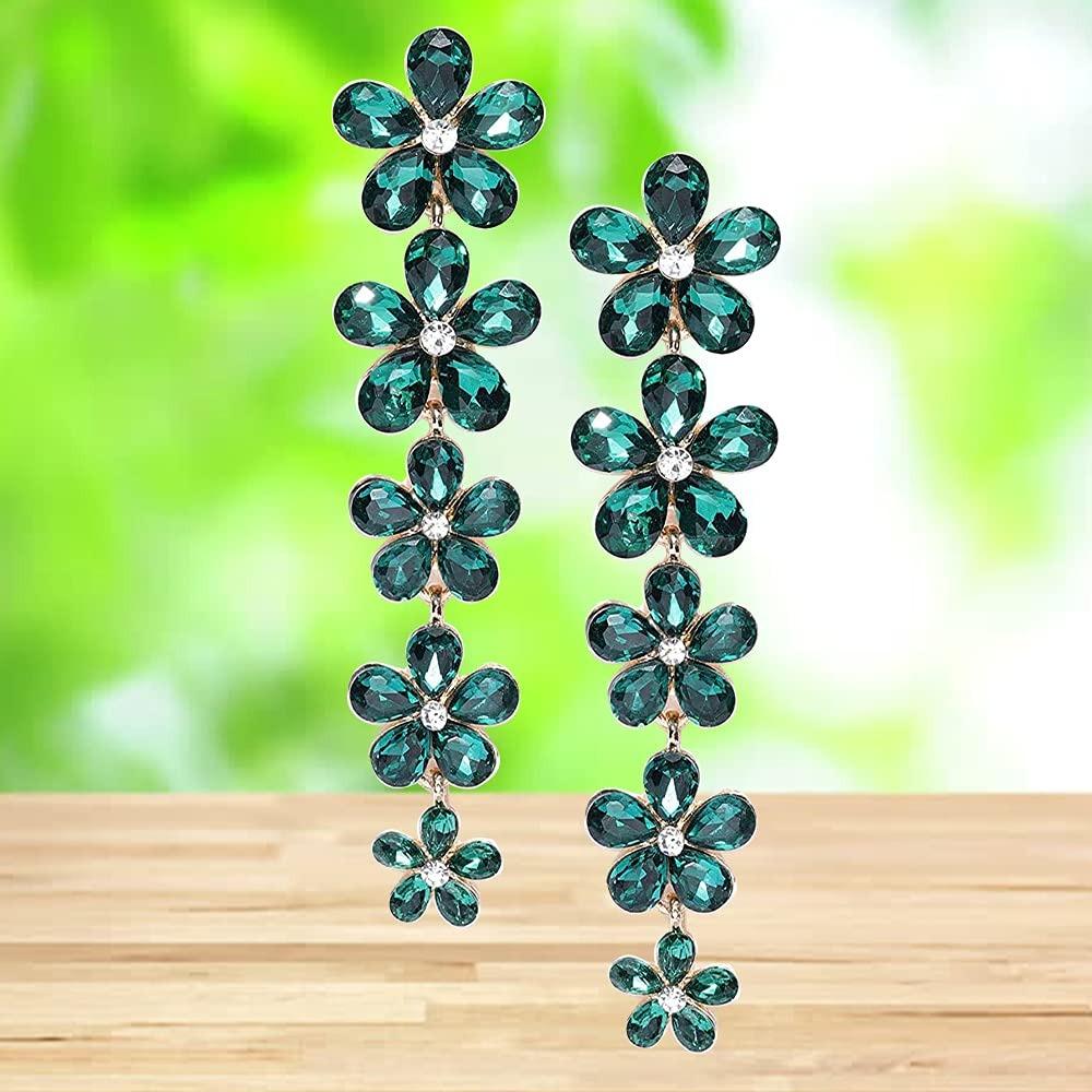 Ювелирные серьги для женщин Позолоченные висячие серьги с цветочным узором для девочек и женщин Onesize
Ювелирные серьги для женщин Позолоченные висячие серьги с цветочным узором для девочек и женщин Onesize