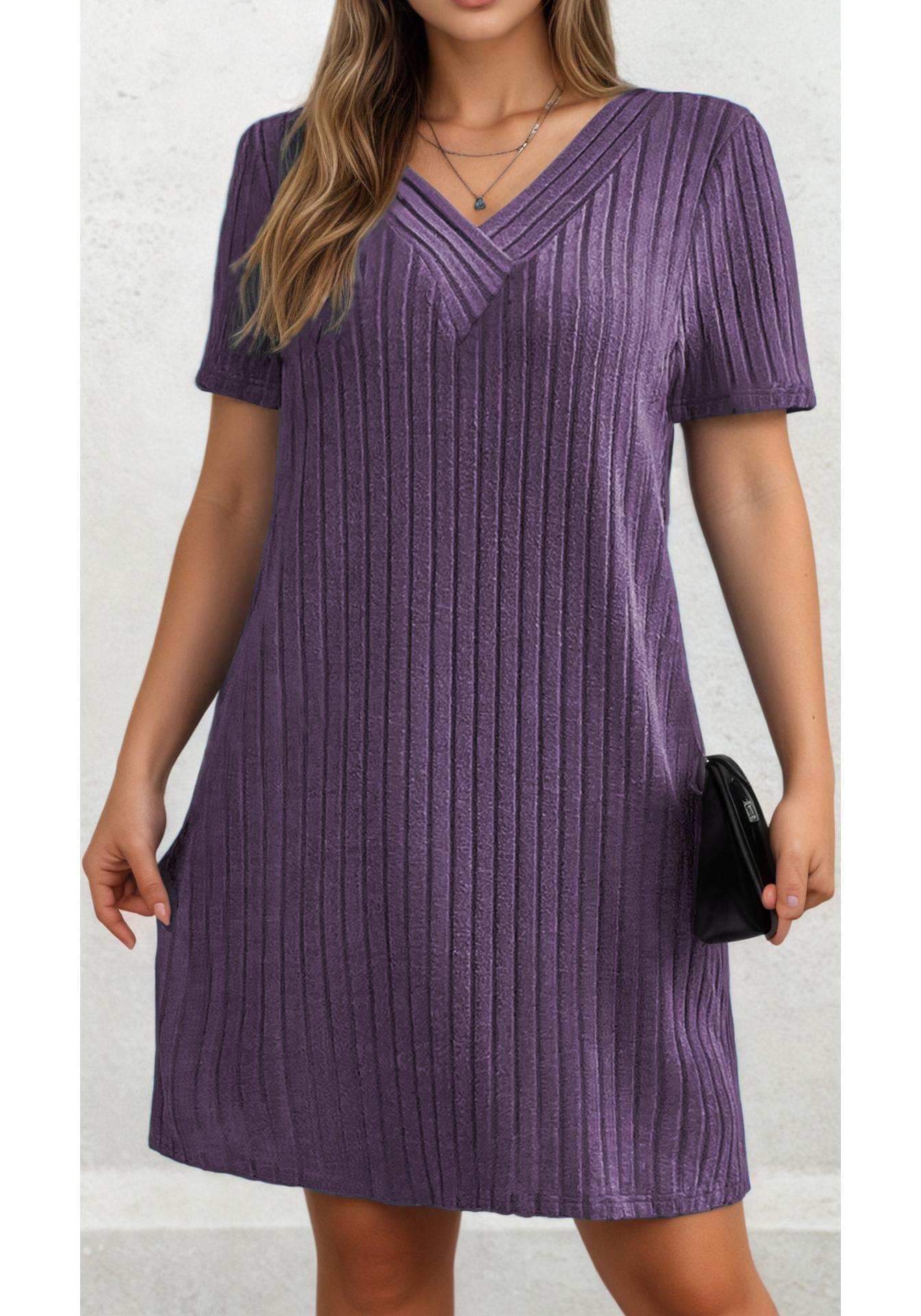2026 Summer Plus Size V-neck Short-sleeved Elegant Women s Dress 4XL фіолетовий
2026 Summer Plus Size V-neck Short-sleeved Elegant Women s Dress 4XL фіолетовий