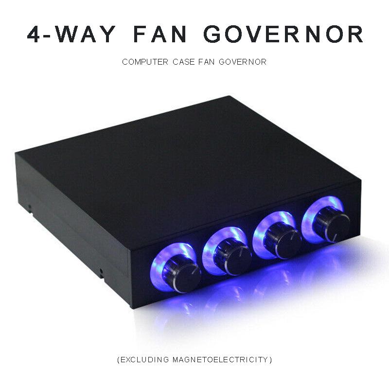 PDTO 4 PC HDD CPU 4 Way Компьютер Контроллер скорости вентилятора Led Охлаждение Передняя панель