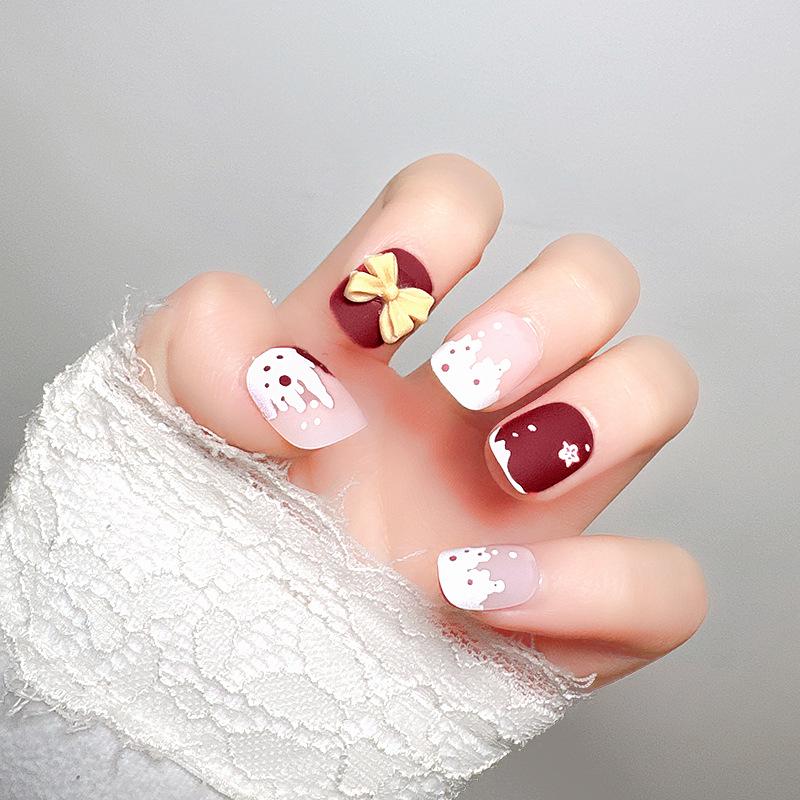 Sweet Style Short Jelly Gel Press-on Nails - High-end, Fresh & Natural Autumn/Winter Whitening Nail Tips
Sweet Style Short Jelly Gel Press-on Nails - High-end, Fresh & Natural Autumn/Winter Whitening Nail Tips