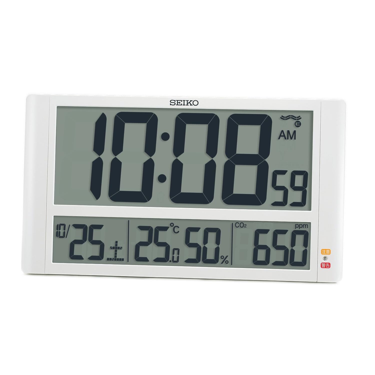 Seiko Clock Wall Table For CO2 Concentration Display Temperature and Humidity Radio White 230 x 408 x 30 mm SQ449W Clock, Clock, Hanging, Function,
Seiko Clock Wall Table For CO2 Concentration Display Temperature and Humidity Radio White 230 x 408 x 30 mm SQ449W Clock, Clock, Hanging, Function,