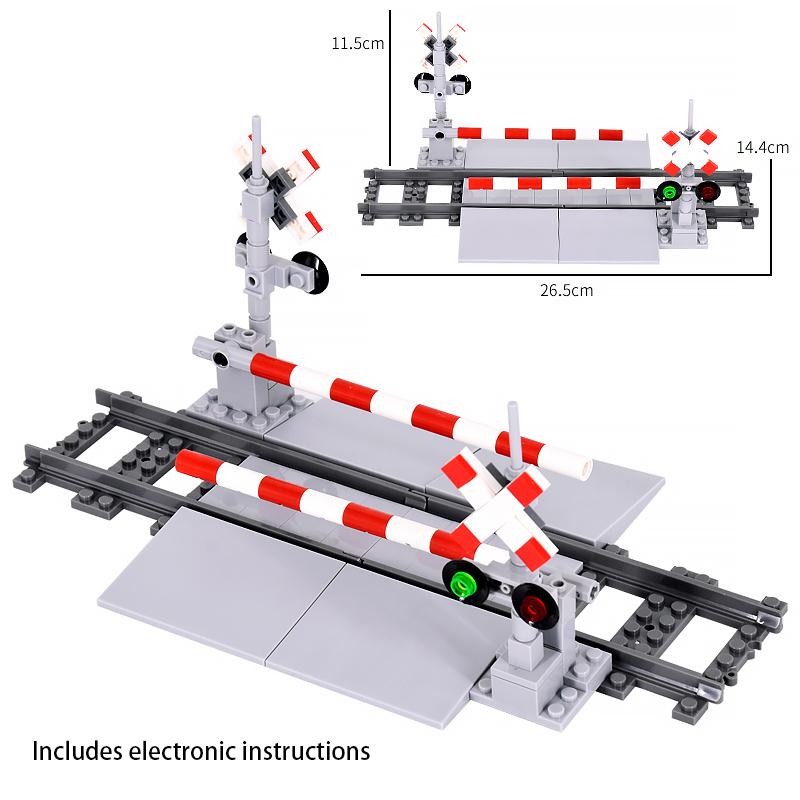 MOC Creative Expert Ideas City Train Railing Crossing Railway Express Bricks Building Blocks DIY Toys for children gift
MOC Creative Expert Ideas City Train Railing Crossing Railway Express Bricks Building Blocks DIY Toys for children gift