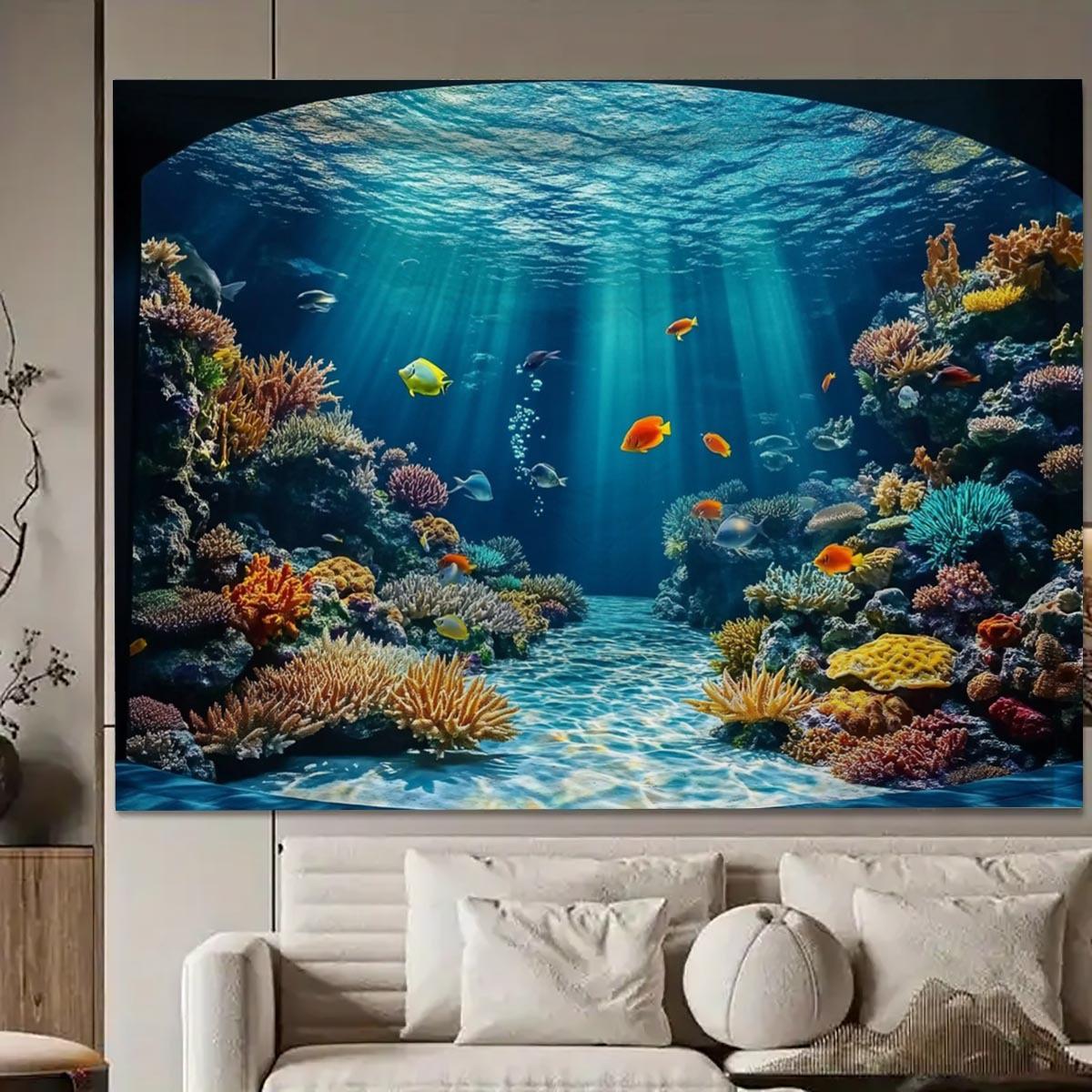 Dream Coral Reef Tapestry Vibrant Marine Ecosystem Wall Art for Nature Inspired Living Room Decor 74x94cm(29x37in)
Dream Coral Reef Tapestry Vibrant Marine Ecosystem Wall Art for Nature Inspired Living Room Decor 74x94cm(29x37in)