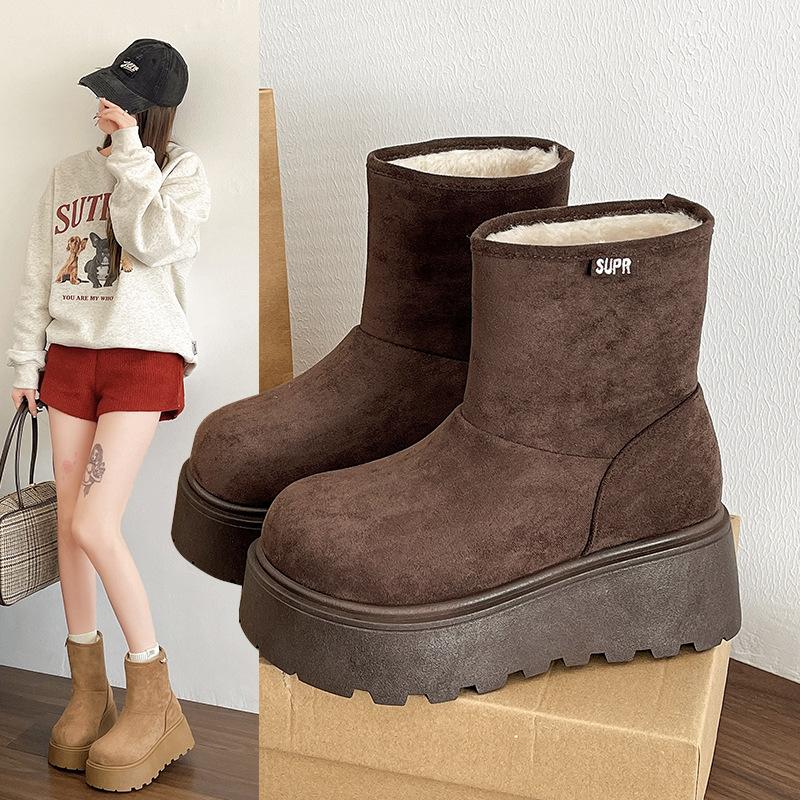 2024 autumn and winter Maillard new thick-soled heightening snow boots female stars with the same suede non-slip cotton shoes tide 35 верблюд
2024 autumn and winter Maillard new thick-soled heightening snow boots female stars with the same suede non-slip cotton shoes tide 35 верблюд