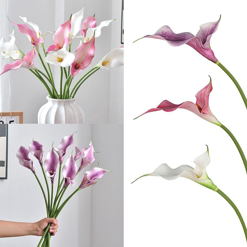 Real Touch Simulation Calla Lily EVA Faux Flower New Floral Arrangement Home Decoration білий
Real Touch Simulation Calla Lily EVA Faux Flower New Floral Arrangement Home Decoration білий