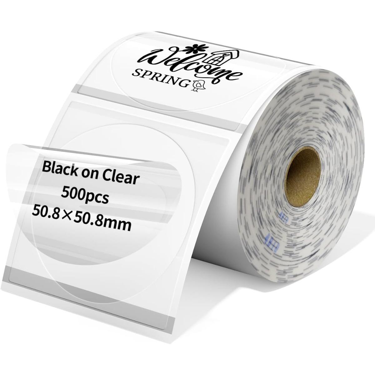 2 Inch Black on Clear Round Labels, Self Adhesive Circle Clear Waterproof Thermal, Multipurpose Roll Thermal Sticker for DIY Logo Design 1Roll-300Labels аліса синього кольору
2 Inch Black on Clear Round Labels, Self Adhesive Circle Clear Waterproof Thermal, Multipurpose Roll Thermal Sticker for DIY Logo Design 1Roll-300Labels аліса синього кольору