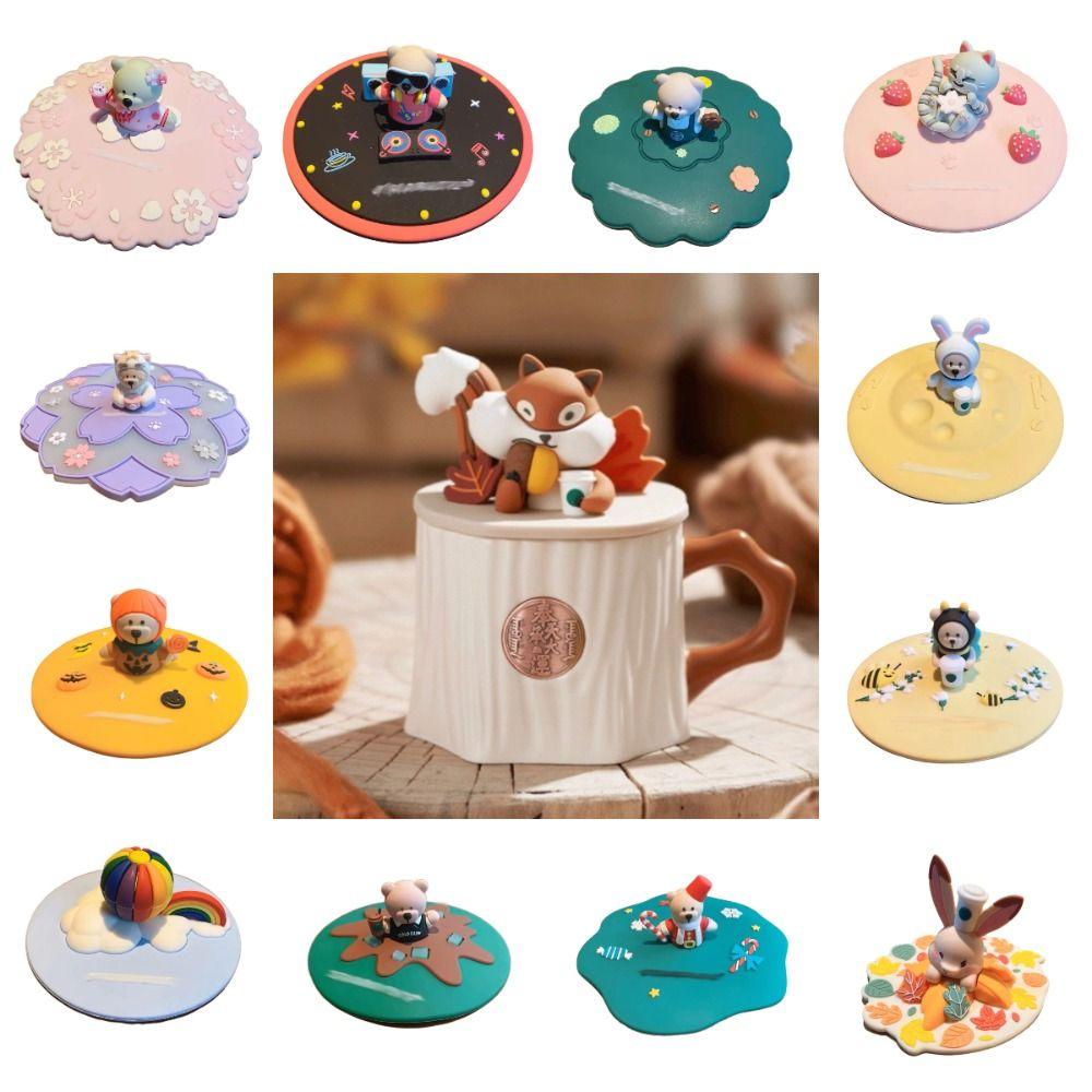 Heat-resistant Sealed Lids Universal Coffee Tea Lids 10cm Silicone Cup Cover Drinking Cup Coffee Bear
Heat-resistant Sealed Lids Universal Coffee Tea Lids 10cm Silicone Cup Cover Drinking Cup Coffee Bear