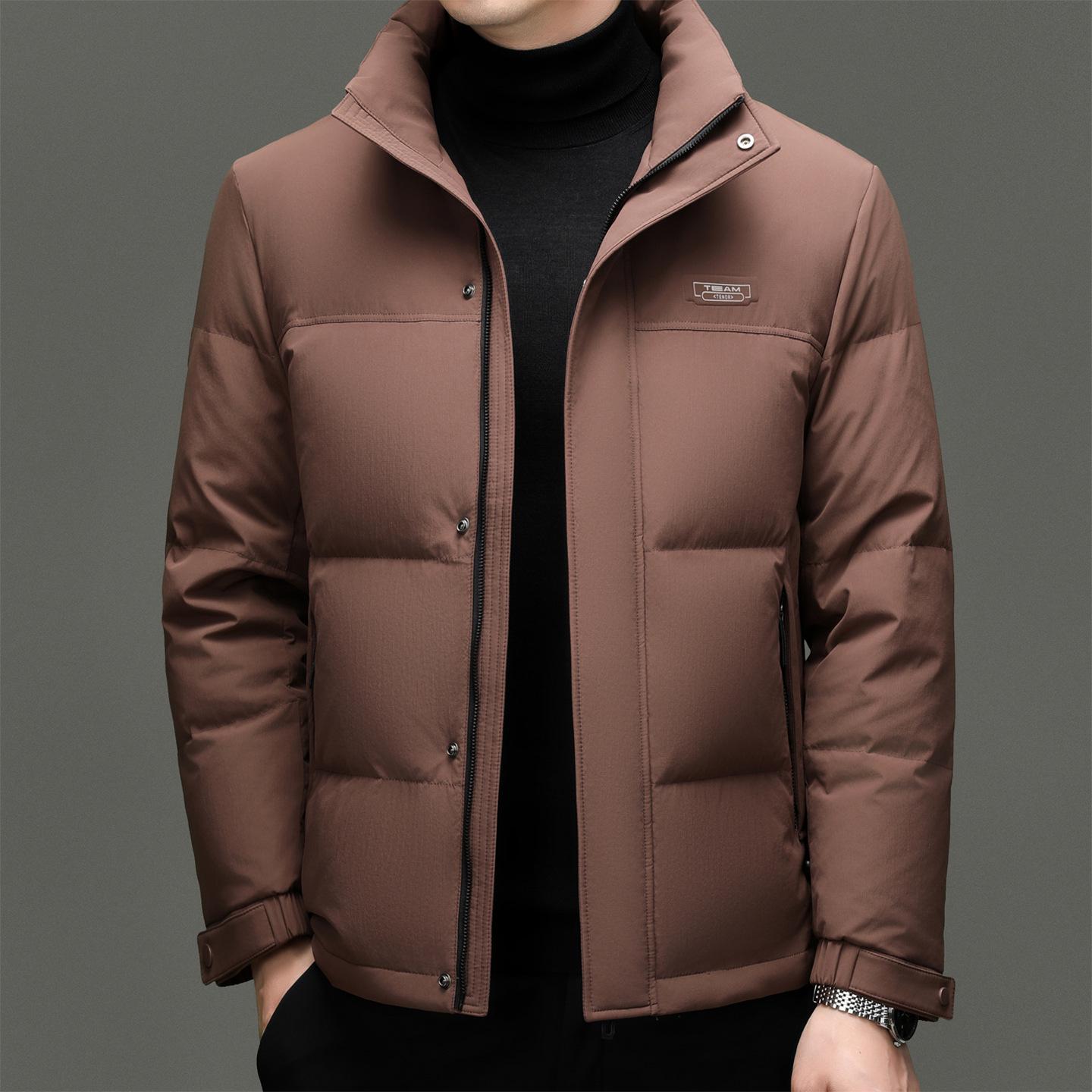 Men s Winter White Duck Down Jacket - Business Casual, Stand Collar, Thickened Warm Short Coat for Middle-aged Men 195
Men s Winter White Duck Down Jacket - Business Casual, Stand Collar, Thickened Warm Short Coat for Middle-aged Men 195