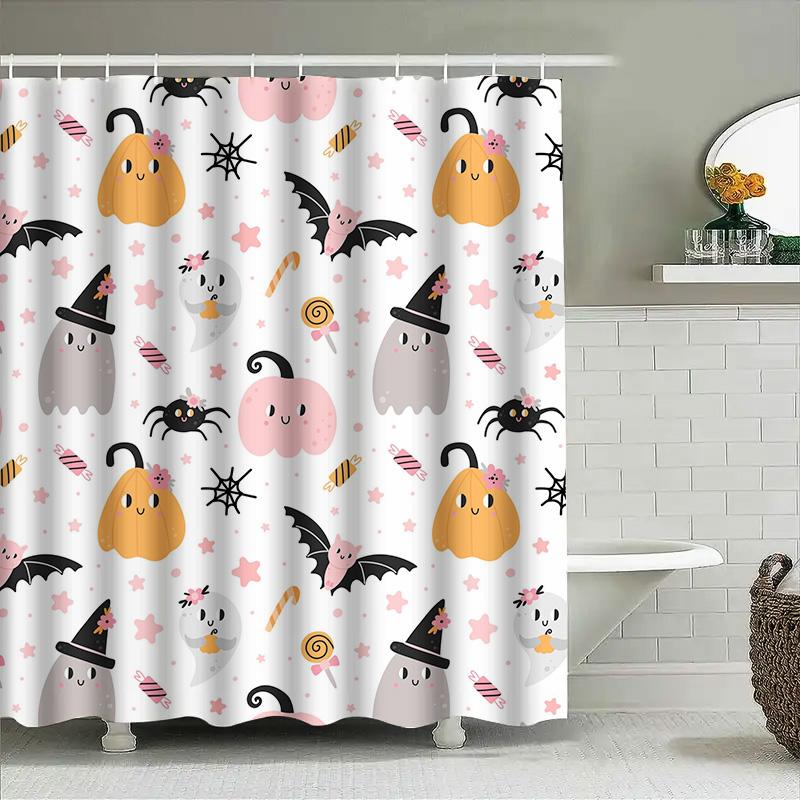 1Pccute Ghost Halloween Shower Curtain For Kids Baby Girls Room Decor Fastener W60H190(CM)-1 Pcs
1Pccute Ghost Halloween Shower Curtain For Kids Baby Girls Room Decor Fastener W60H190(CM)-1 Pcs