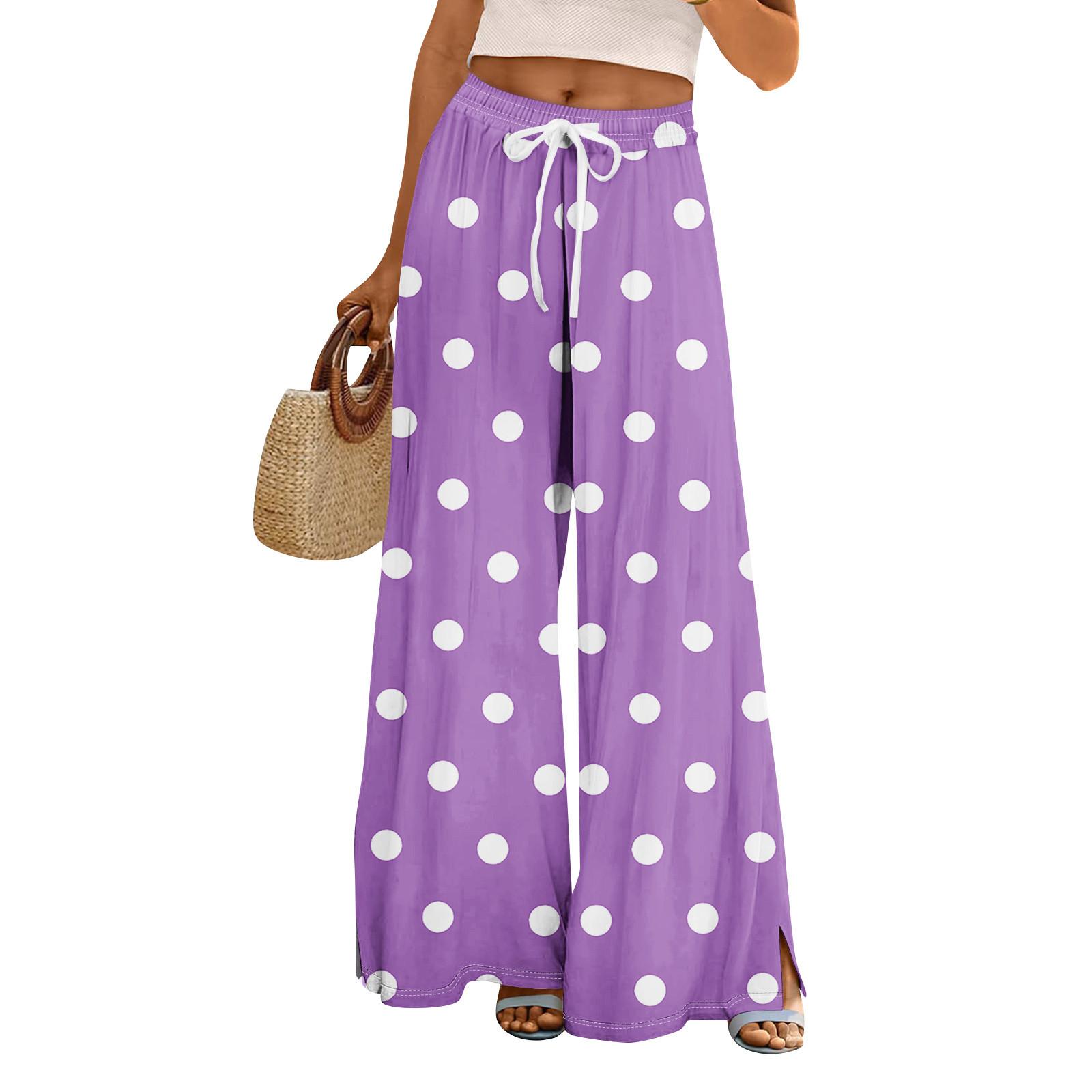 Жіночі літні штани Boho Palazzo Pants з високою талією, широкі штани, повсякденні штани з кишенями XL фіолетовий
Жіночі літні штани Boho Palazzo Pants з високою талією, широкі штани, повсякденні штани з кишенями XL фіолетовий