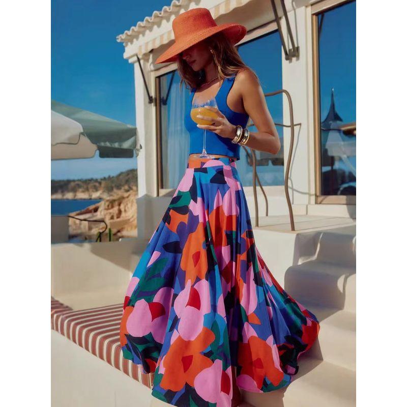 Bohemia Plus Size Women s Clothing Chubby Girl Sweet Fashion Big Flower A- line Mid Length Long Length Big Hem Skirt Seaside Vacation Blue 4XL
Bohemia Plus Size Women s Clothing Chubby Girl Sweet Fashion Big Flower A- line Mid Length Long Length Big Hem Skirt Seaside Vacation Blue 4XL