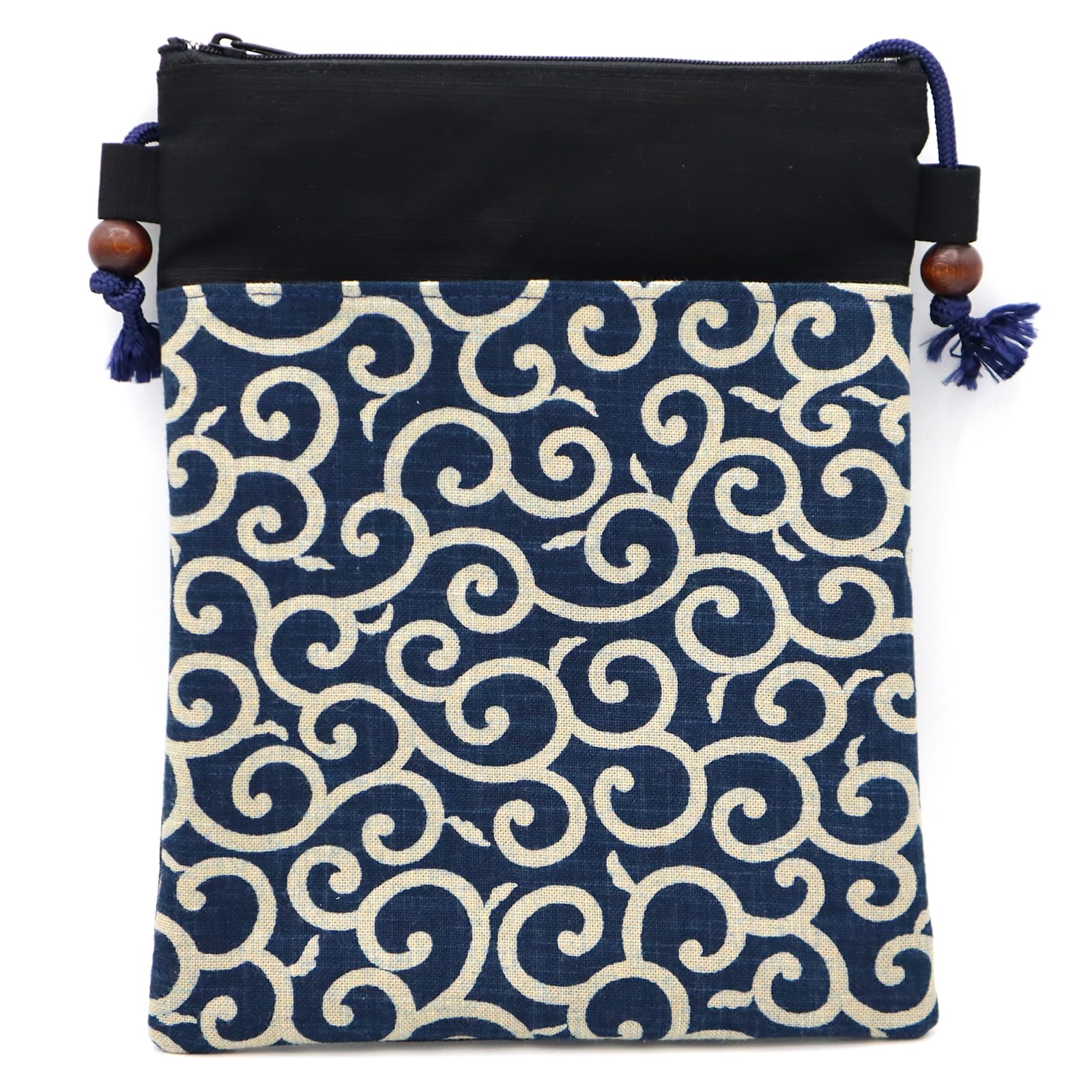 Maruzen Shoulder Bag Pochette Arabesque Pattern Made in Japan Navy Blue x 25 x Approx. 19.5 0.8cm
Maruzen Shoulder Bag Pochette Arabesque Pattern Made in Japan Navy Blue x 25 x Approx. 19.5 0.8cm