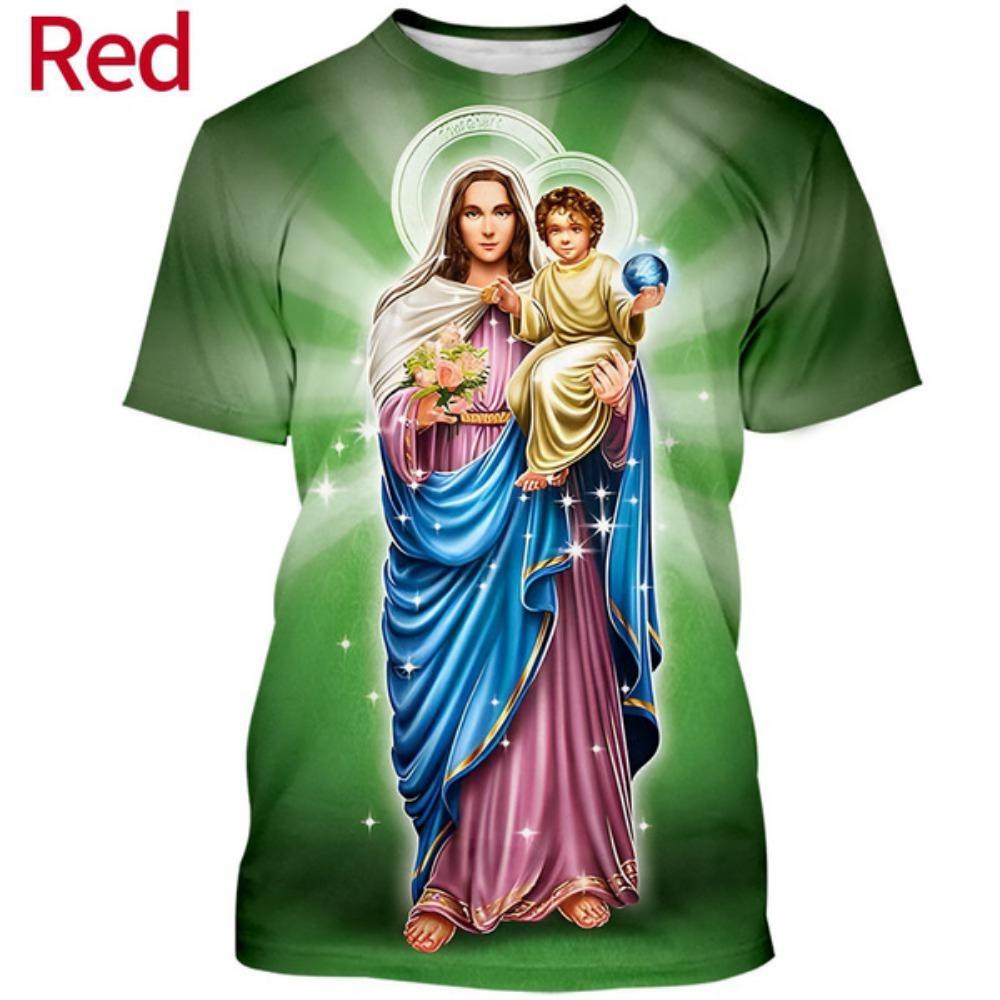 Female Fashion Virgin Mary 3D Printing T Shirt Christian Mother of God Personality Short Sleeved Women s T Shirt XL
Female Fashion Virgin Mary 3D Printing T Shirt Christian Mother of God Personality Short Sleeved Women s T Shirt XL