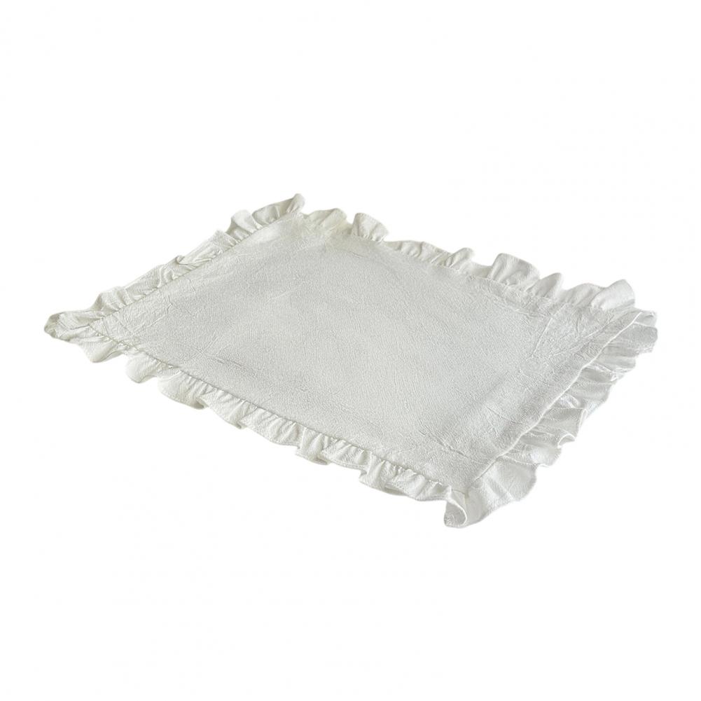 45*30cm Vintage Placemat Rectangle With Ruffle Dining Table Decoration Mat For Restaurant Home Dinner Party Tea Party Wedding білий
45*30cm Vintage Placemat Rectangle With Ruffle Dining Table Decoration Mat For Restaurant Home Dinner Party Tea Party Wedding білий