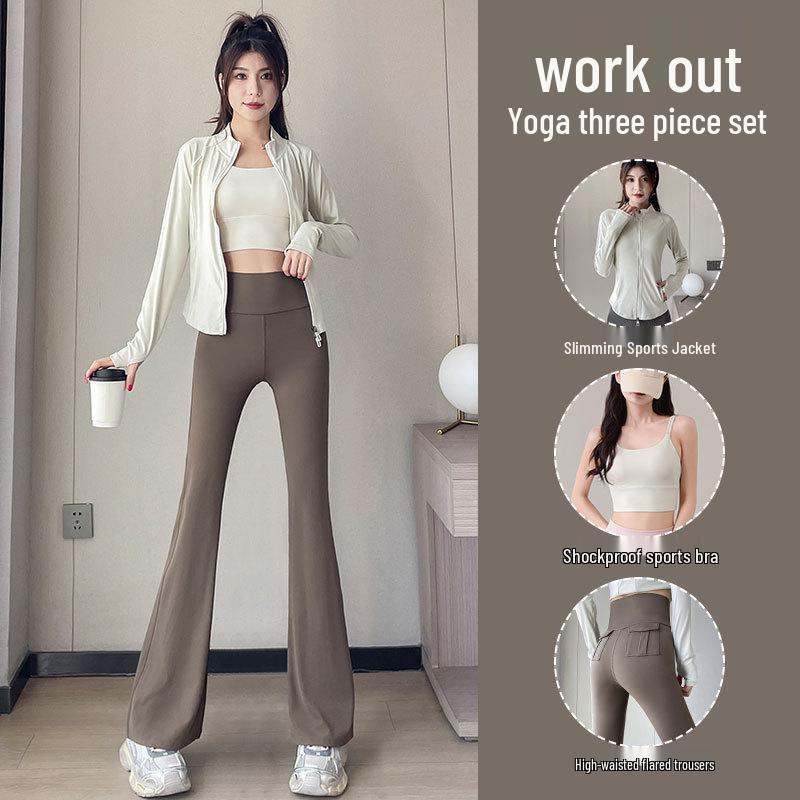 Women s High-End Autumn 2024 Yoga Suit: Three-Piece Slimming Set with Casual Jacket and Long Pants M
Women s High-End Autumn 2024 Yoga Suit: Three-Piece Slimming Set with Casual Jacket and Long Pants M