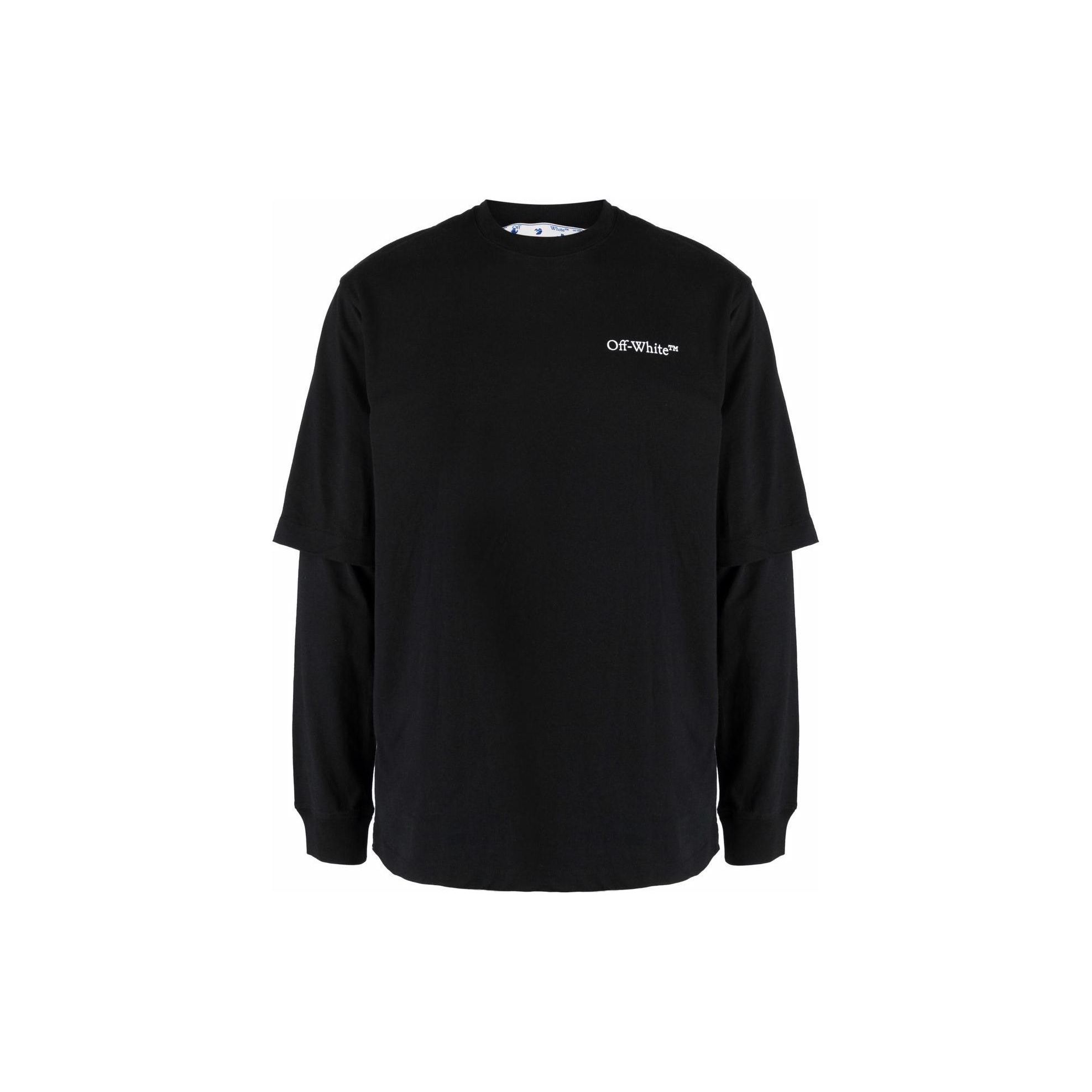Off-White Ss22 с принтом логотипа, однотонная многослойная футболка из двух частей с круглым вырезом и длинными рукавами, мужские топы, черные OMAB068S22JER0011001 S
Off-White Ss22 с принтом логотипа, однотонная многослойная футболка из двух частей с круглым вырезом и длинными рукавами, мужские топы, черные OMAB068S22JER0011001 S