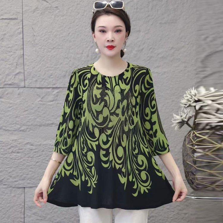 Women Round Neck Spring Summer Minimalist Commute Printed Diamonds 3/4 Sleeve Loose Midi Pullover T-shirts Tops Plus Size 4XL зелений
Women Round Neck Spring Summer Minimalist Commute Printed Diamonds 3/4 Sleeve Loose Midi Pullover T-shirts Tops Plus Size 4XL зелений