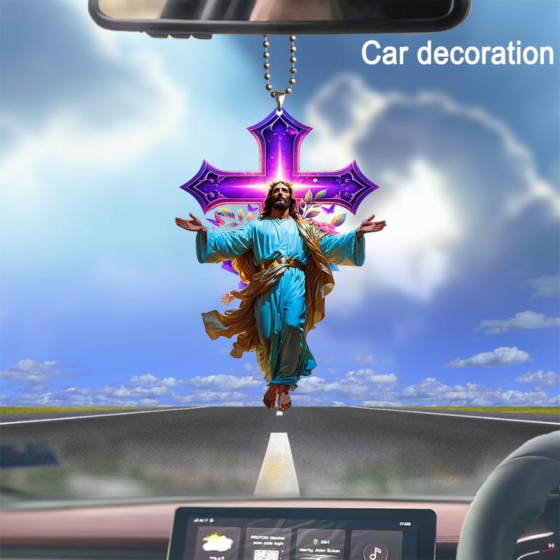 1 2D Flat Acrylic Religious Cross & Butterfly Flower Charm Pendant - for Car Mirror, Backpack, Phone & Keychain United States
1 2D Flat Acrylic Religious Cross & Butterfly Flower Charm Pendant - for Car Mirror, Backpack, Phone & Keychain United States