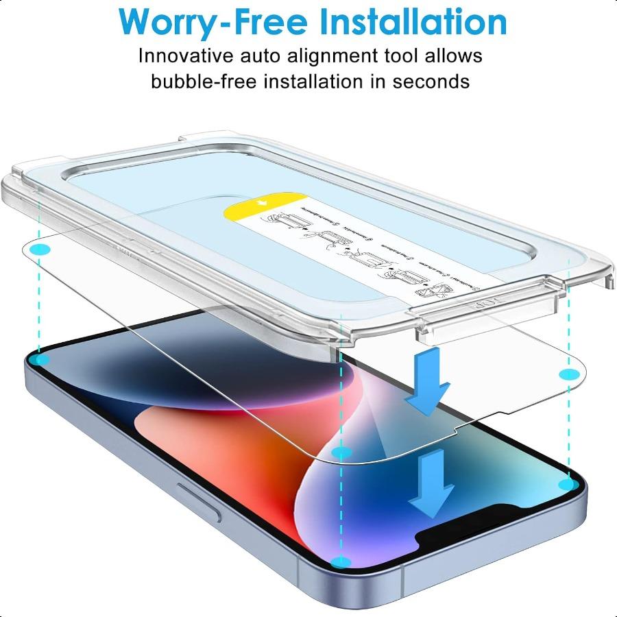 Защитное стекло для экрана с установкой в одно касание для iPhone 14 Plus 6,7 дюйма, Полное покрытие, Пленка из закаленного стекла, Комплект инструментов для автоматической установки, HD Clear United States
Защитное стекло для экрана с установкой в одно касание для iPhone 14 Plus 6,7 дюйма, Полное покрытие, Пленка из закаленного стекла, Комплект инструментов для автоматической установки, HD Clear United States