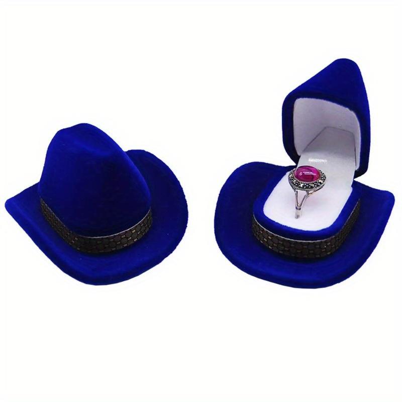 2Pcs Velvet Ring Box Cowboy Hat Jewelry Packging Box Wedding Engagement Earring Box Jewelry Organizer Random 2Pcs
2Pcs Velvet Ring Box Cowboy Hat Jewelry Packging Box Wedding Engagement Earring Box Jewelry Organizer Random 2Pcs