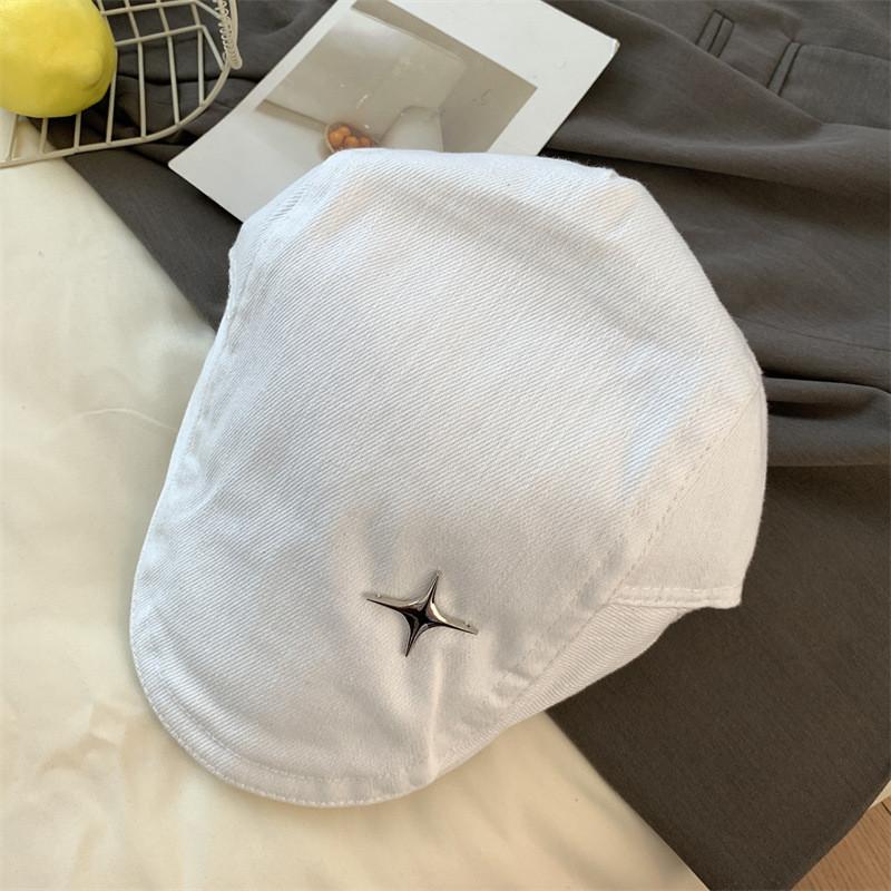 Vintage Fourpoint Star Flat Cap For Women Summer Breathable Fashion Accessory білий
Vintage Fourpoint Star Flat Cap For Women Summer Breathable Fashion Accessory білий