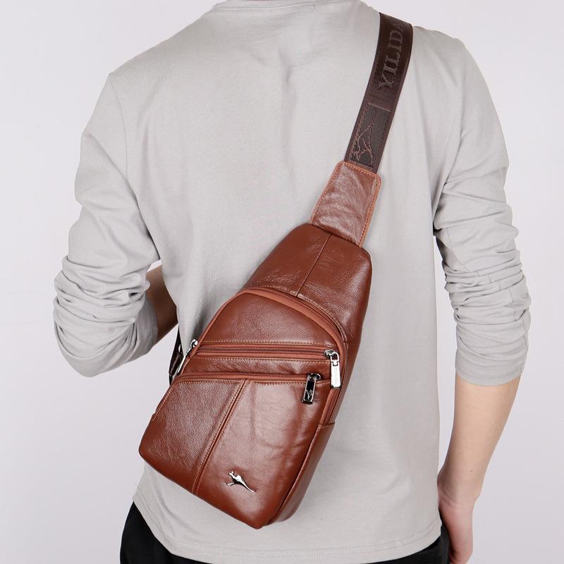 Leather Chest Bag for Men, High-end Men, Shoulder Bag, Top Layer Cowhide Casual Crossbody Bag, Tablet IPad Phone Bag світло-коричневого кольору
Leather Chest Bag for Men, High-end Men, Shoulder Bag, Top Layer Cowhide Casual Crossbody Bag, Tablet IPad Phone Bag світло-коричневого кольору