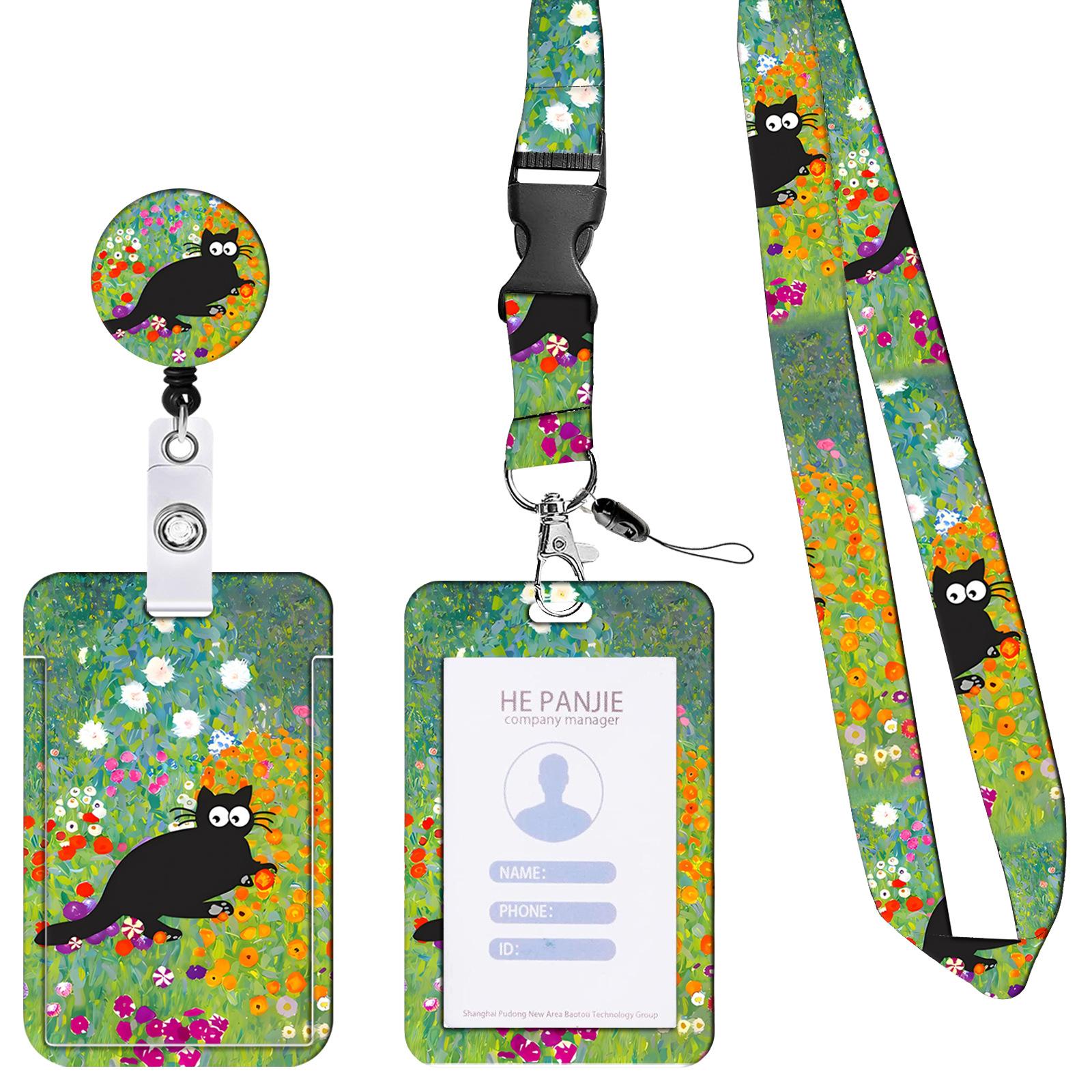 Cat Printing Lanyard Badge Holder Card Holder 3 in 1 Set Retractable Badge Reel with 360 Degrees Rotate Clip Nurse Doctor Gifts
Cat Printing Lanyard Badge Holder Card Holder 3 in 1 Set Retractable Badge Reel with 360 Degrees Rotate Clip Nurse Doctor Gifts