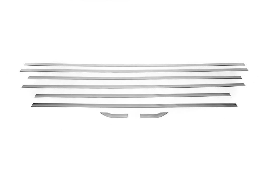 Lower glass moldings middle base (8 pcs, stainless steel) for Volkswagen Crafter 2016-
Lower glass moldings middle base (8 pcs, stainless steel) for Volkswagen Crafter 2016-