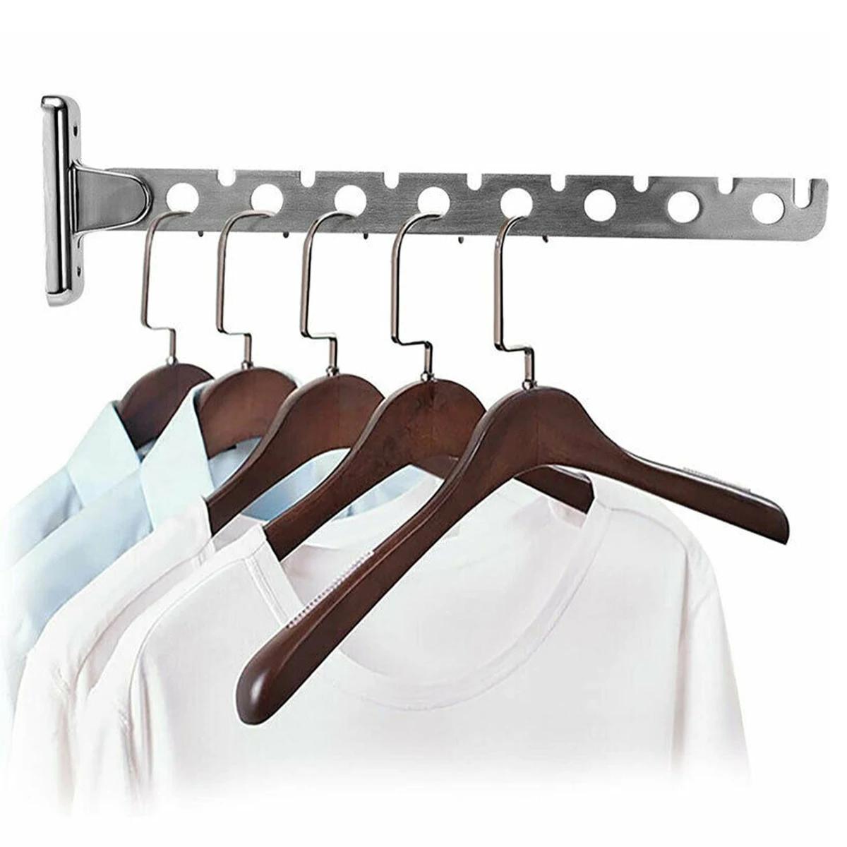 8/10 Holes Stainless Steel Clothes Hooks Wall Mounted Drying Rack Home Folding Clothes Organizer Space Saver for Closet Storages
8/10 Holes Stainless Steel Clothes Hooks Wall Mounted Drying Rack Home Folding Clothes Organizer Space Saver for Closet Storages
