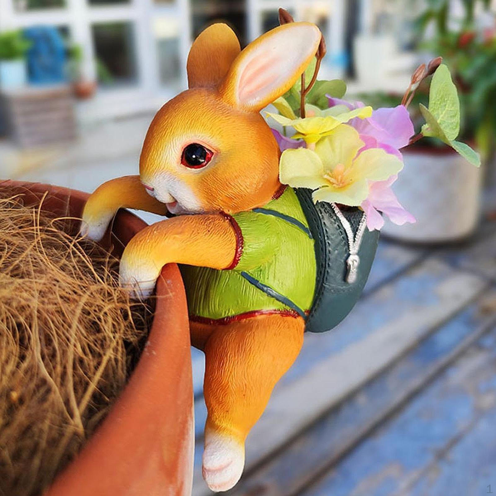 Подвесная скульптура животного, статуэтка, цветочный горшок, украшение для аквариума, прекрасная вешалка для растений для дома Rabbit
Подвесная скульптура животного, статуэтка, цветочный горшок, украшение для аквариума, прекрасная вешалка для растений для дома Rabbit