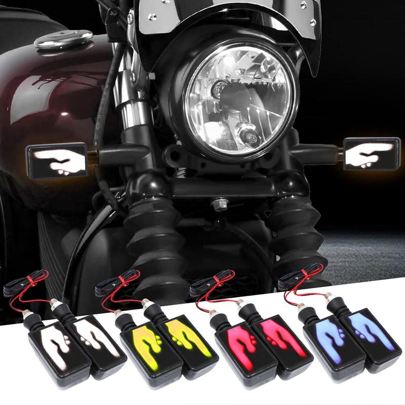 2PCS LED Motorcycle Turn Signal Light Waterproof Amber Flasher Indicator Creative Gesture Design Modification Parts For red pair
2PCS LED Motorcycle Turn Signal Light Waterproof Amber Flasher Indicator Creative Gesture Design Modification Parts For red pair