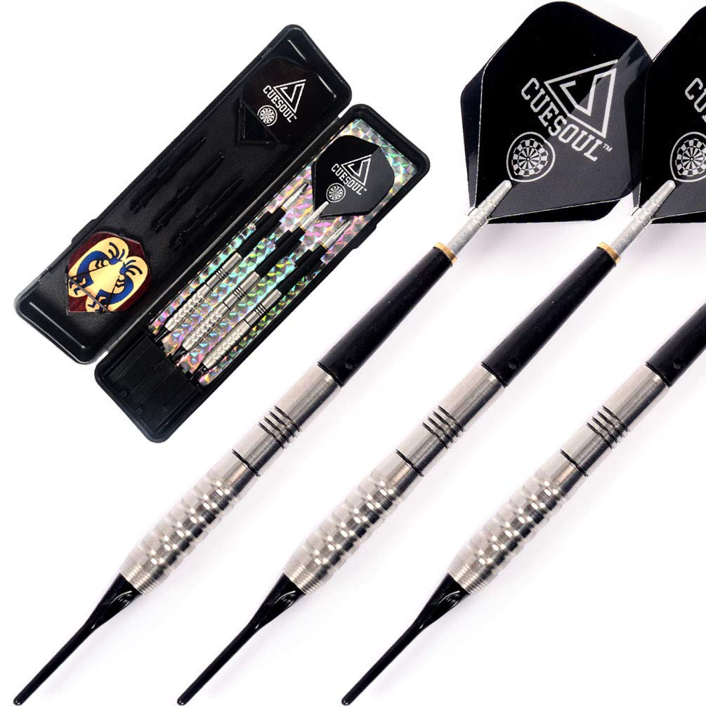 CUESOUL Black Scorpion Tungsten Soft Tip Dart Set Barrel 85% 16.17g (CSTSTD002)
CUESOUL Black Scorpion Tungsten Soft Tip Dart Set Barrel 85% 16.17g (CSTSTD002)