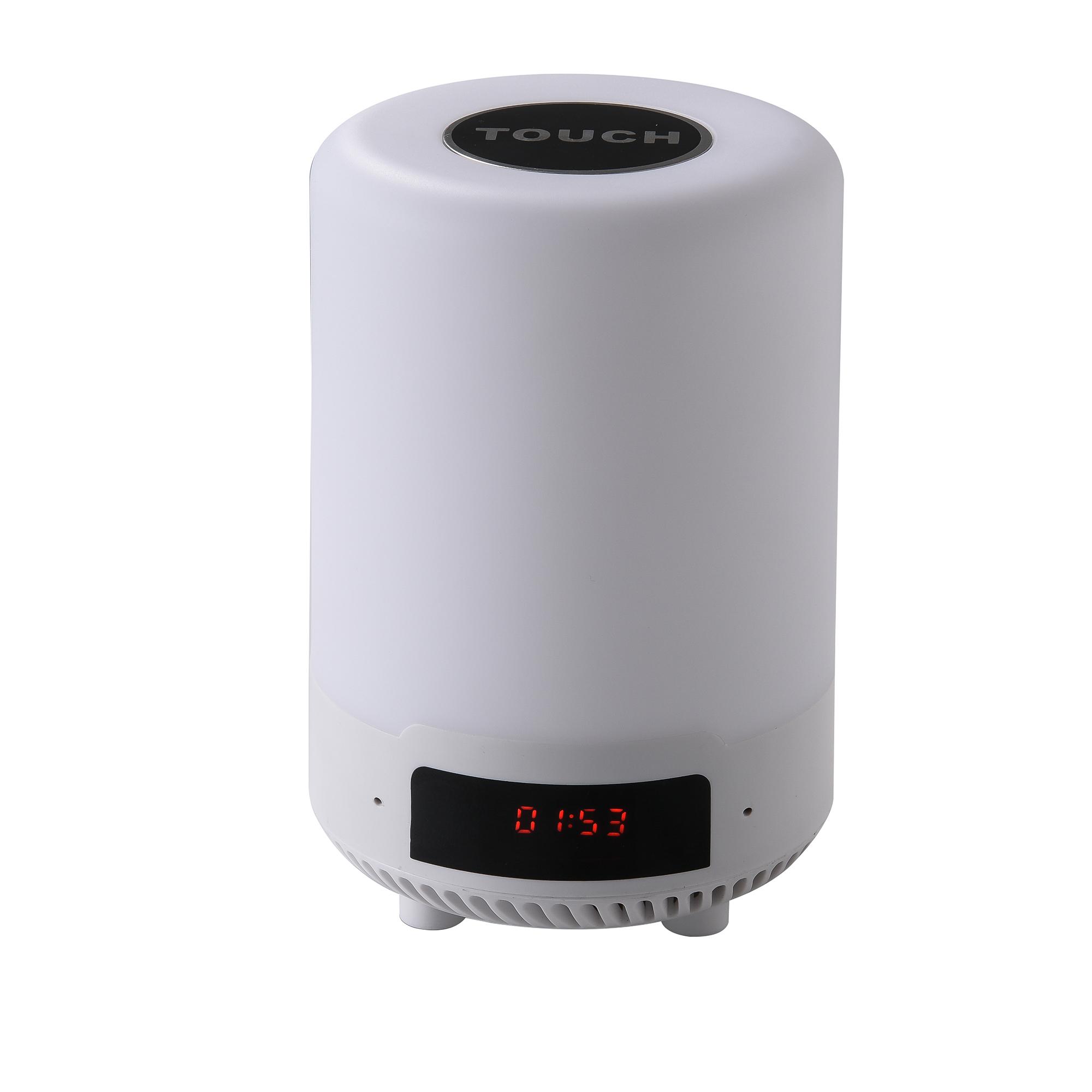 LED Night Light Bluetooth-compatible Speaker with Alarm Clock Touch Control Table Lamp Black
LED Night Light Bluetooth-compatible Speaker with Alarm Clock Touch Control Table Lamp Black