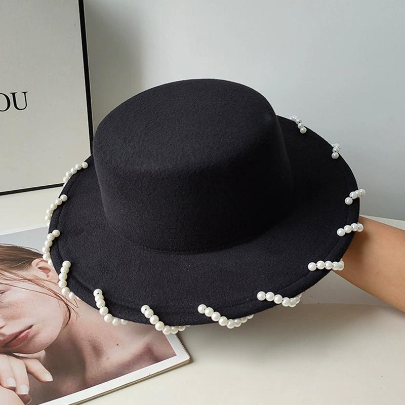 202510-shi INS CHIC autumn polyester Hand-sewn pearl lady fedoras cap women leisure panama jazz hat head size 57cm чорний
202510-shi INS CHIC autumn polyester Hand-sewn pearl lady fedoras cap women leisure panama jazz hat head size 57cm чорний