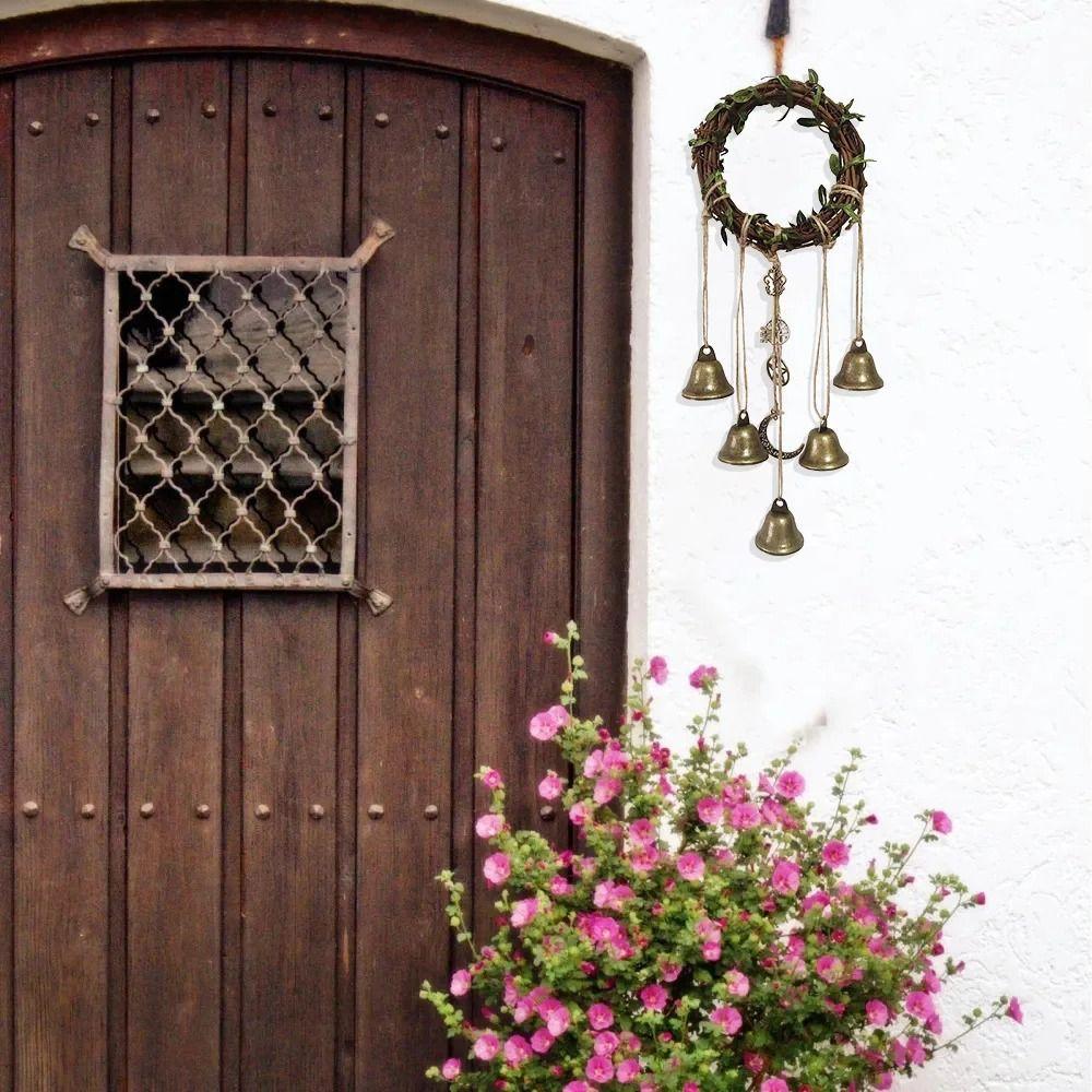 Handmade Wind Chime Wreath Vintage Metal Pendant Garden Door Hanging Witch Bell New Year
Handmade Wind Chime Wreath Vintage Metal Pendant Garden Door Hanging Witch Bell New Year
