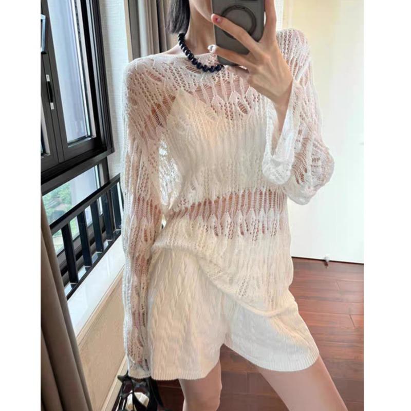 New Fashion See Through Loose Women Cover Up Summer Thin Blouse Long Sleeve Shirt Fashion Knitted Hollow Out Sexy Casual Tops Hot Girl One size белый
New Fashion See Through Loose Women Cover Up Summer Thin Blouse Long Sleeve Shirt Fashion Knitted Hollow Out Sexy Casual Tops Hot Girl One size белый