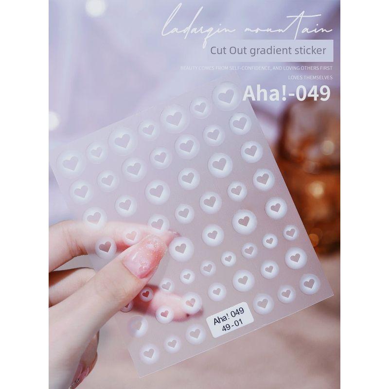 Gradient Hollow Template Small Pattern Heart Nail Sticker Aha! -049
Gradient Hollow Template Small Pattern Heart Nail Sticker Aha! -049