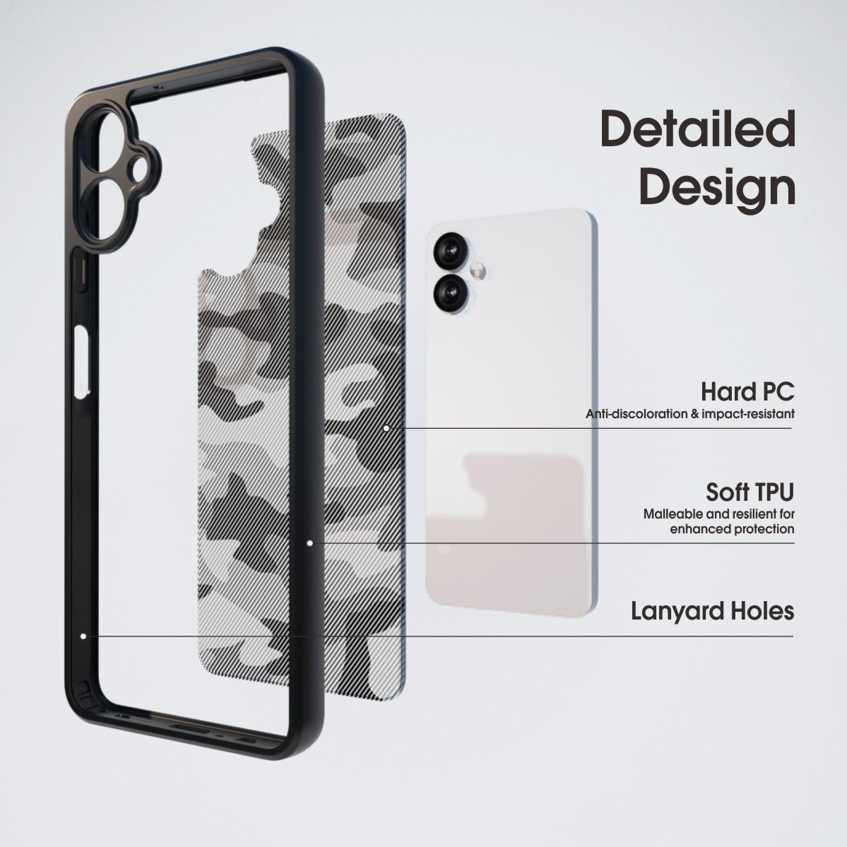 IBMRS For Samsung Galaxy A06 4G Case TPU+PC Heavy Duty Shockproof Phone Cover Camera Protection Transparent Black
IBMRS For Samsung Galaxy A06 4G Case TPU+PC Heavy Duty Shockproof Phone Cover Camera Protection Transparent Black