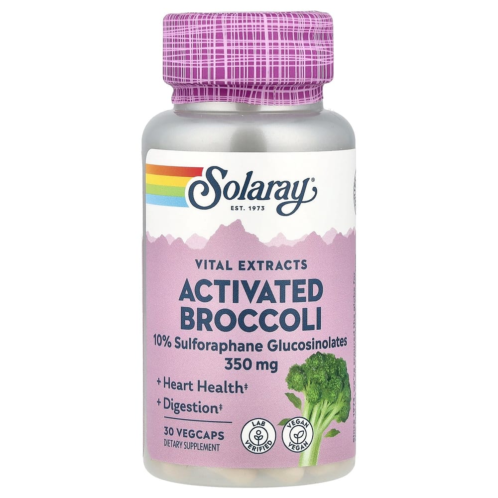 Solaray Active Broccoli Seed Extract 350mg Veggie Capsules, 30 Count 30 pcs - 1 ea
Solaray Active Broccoli Seed Extract 350mg Veggie Capsules, 30 Count 30 pcs - 1 ea