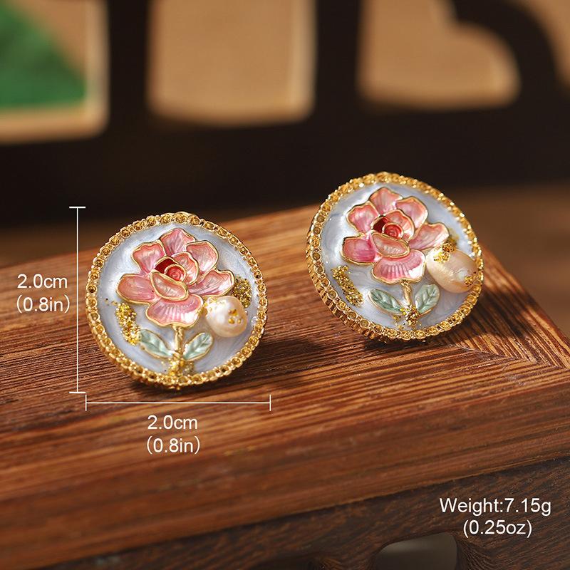 New Chinese Monet Garden Original Baroque Pearl Earrings Dream Floral Temperament New Trendy Girl Earrings
New Chinese Monet Garden Original Baroque Pearl Earrings Dream Floral Temperament New Trendy Girl Earrings