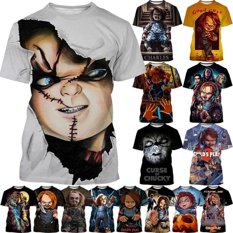 Summer Hot Sale Chucky 3D Printed T-shirts Fun Street Style Short-sleeved Tops Men s And Women s Horror Design Short-sleeved Tee 6XL
Summer Hot Sale Chucky 3D Printed T-shirts Fun Street Style Short-sleeved Tops Men s And Women s Horror Design Short-sleeved Tee 6XL
