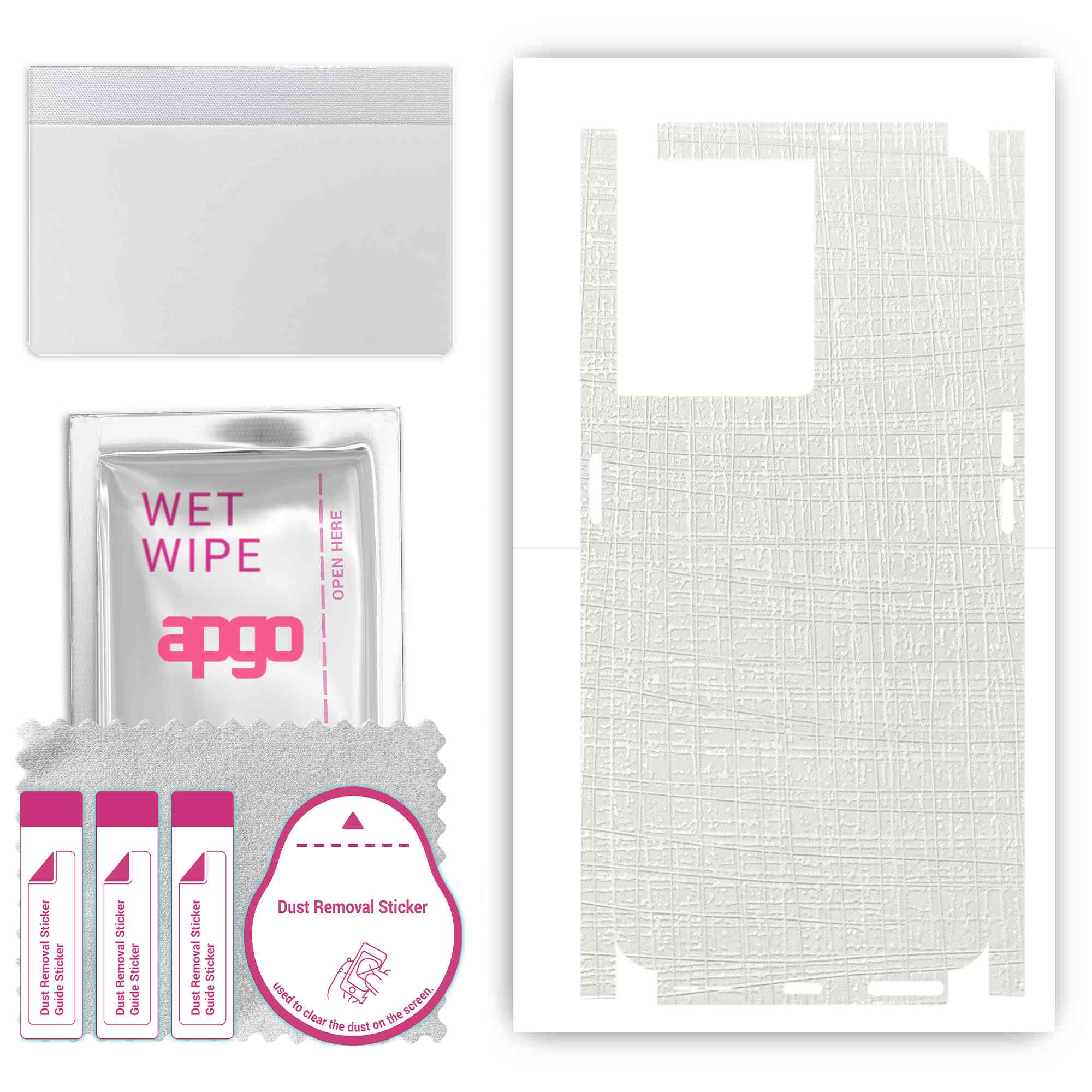 apgo Protective Skin Sticker for the back+sides compatible with OnePlus 10R 5G, Full Wrap Film, Foil, Vinyl - Pattern White Fabric
apgo Protective Skin Sticker for the back+sides compatible with OnePlus 10R 5G, Full Wrap Film, Foil, Vinyl - Pattern White Fabric